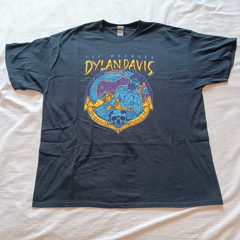 Damaged Gildan Moondog Dylan Davis T-Shirt Adult Size 2XL Maritime Wrestling
